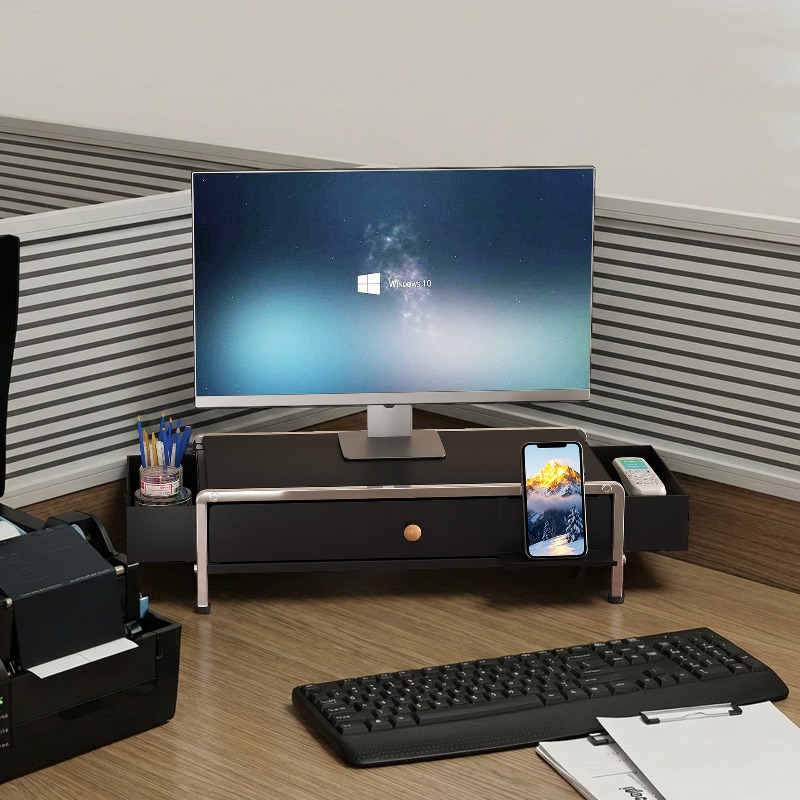 Metal Monitor Stand Riser Adju - đánh giá và giá Setup Desk Monitor