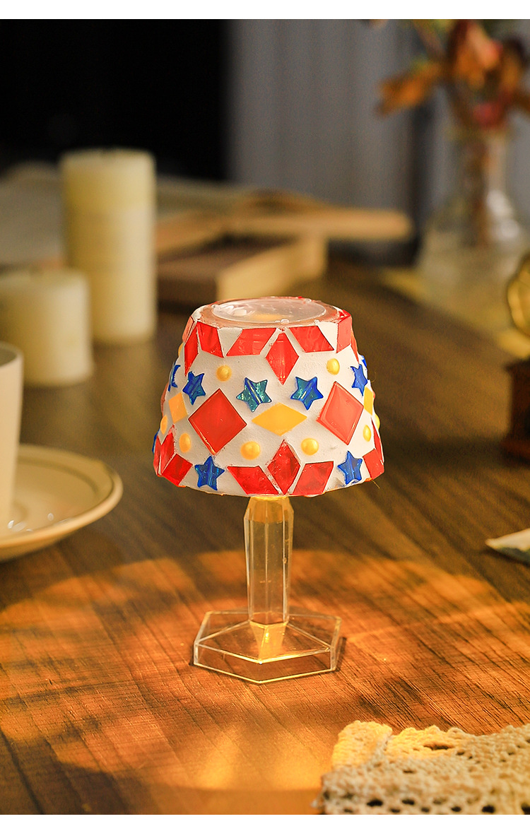 Mosaic DIY Table Lamp Material - đánh giá và giá Desk Setup Lamp