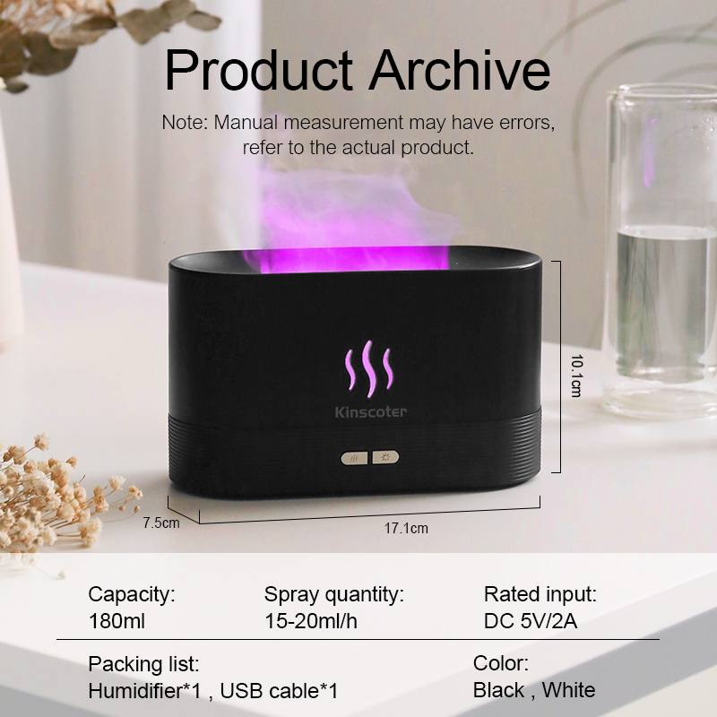USB Desktop Flame Aroma Diffus - đánh giá và giá Desk Setup Lamp